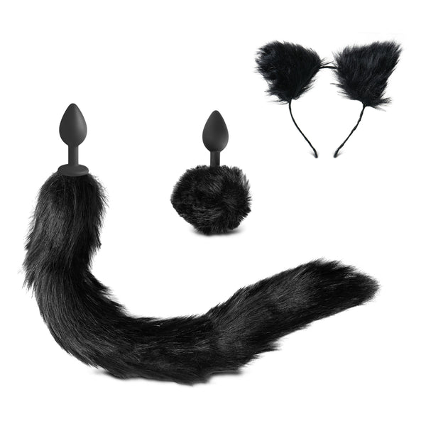 3 Pcs. Black tail Kit