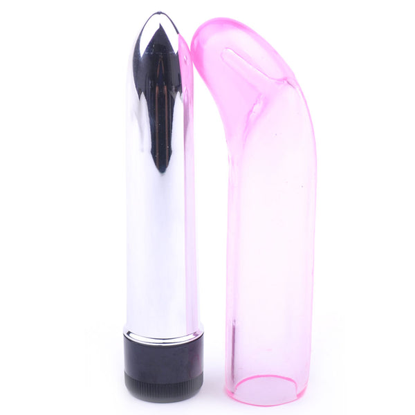 Pink Color G-Spot Vibrator with TPE Sleeve