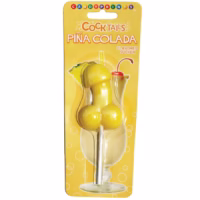 yellow penis shaped lollipop