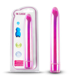 Iridescent Purple Waterproof Classic Vibrator – 7 Inch Multi-Speed