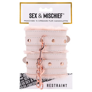 S&M Peaches 'N CreaMe Fur Handcuffs